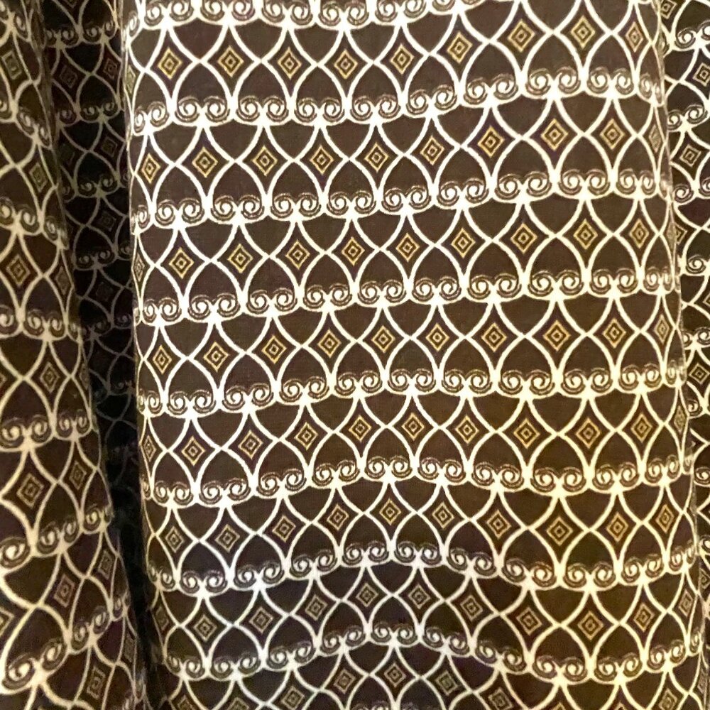 Grace Elements Brown/White Patterned Swingy Skirt… - image 3